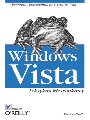 cover image of Windows Vista. Leksykon kieszonkowy